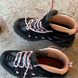 Women’s Black and Pink Hiking Shoes